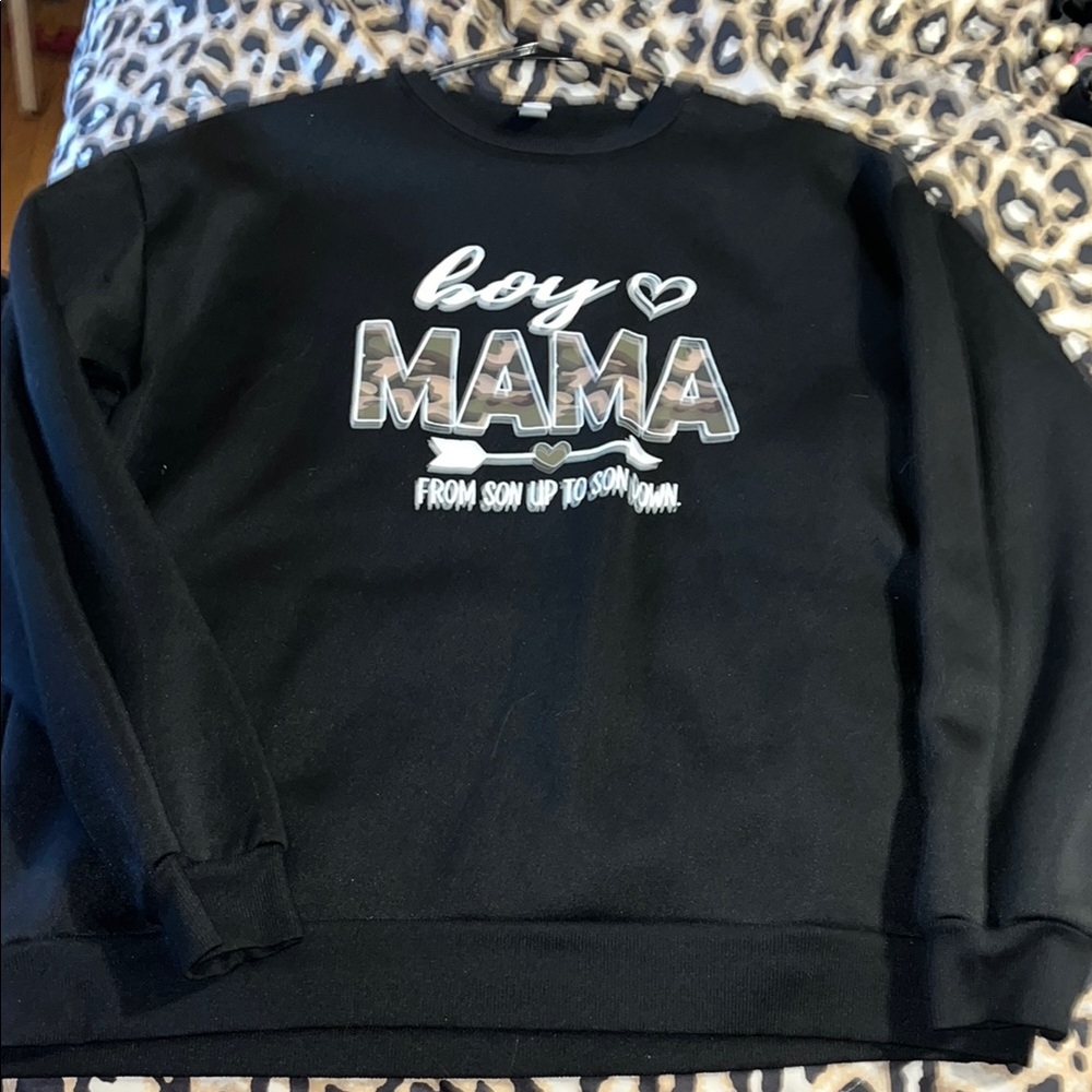 Simply Southern Black Boy Mama Sweater